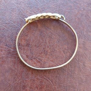Monet Bracelet Gold Tone Plating Wear Twisted Rope Design Small Wrist Size